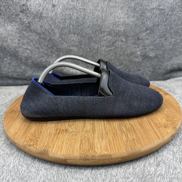 Rothy's Shoes Womens Size 8.5 Black Pointed Toe Flats Knit Washable Eco Friendly - Picture 3 of 10